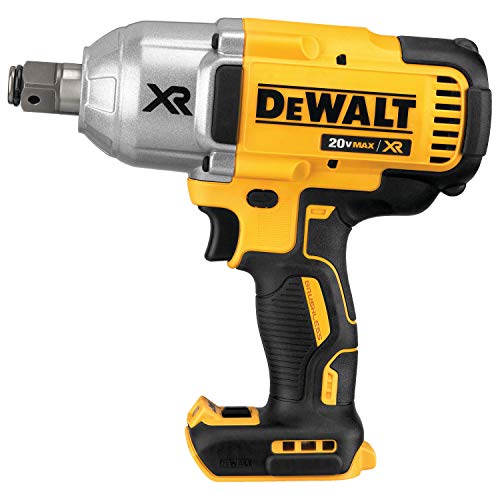 DEWALT DCF897B 20V MAX XR Baretool Llave de impacto de alto torque de 1/2 pulgada con yunque de pasador de retención de anillo de cerdo