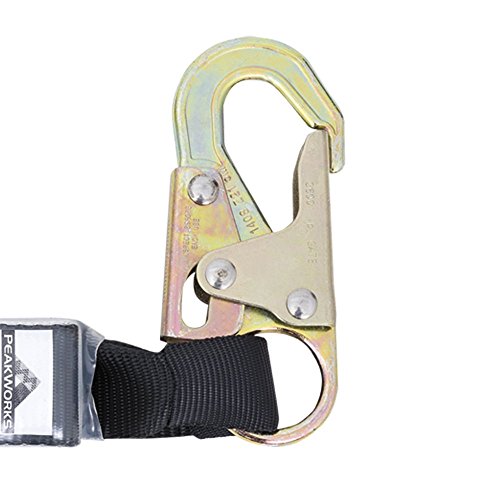 PeakWorks V8257032 - Compliance Roofing Kit - Single-Use Bracket - 2' (0.6 m) SP Lanyard - Integral ADP Rope Grab - 25' (7.6 m) - Fall Protection - Proindustrialequipment