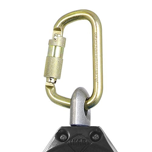 PeakWorks V845423012 - Snap Hook 12' (3.5 m) 1" (25 mm) Webbing - Plastic Housing, Type 2 - Fall Protection - Proindustrialequipment