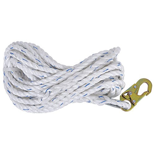 Peakworks V8257045 - Construction Fall Protection Kit - Reusable Bracket - 2" (0.6 m) SPLanyard - Integral ADP Rope Grab - 50' (15.2 m) - Fall Protection - Proindustrialequipment