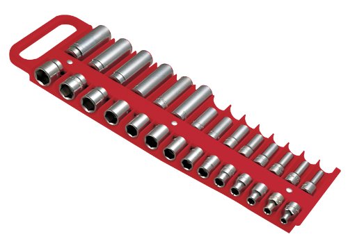 Lisle 40200 Soporte magnético para dados rojo de 3/8"