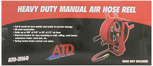 ATD 31160 Outils Enrouleur de tuyau d'air manuel