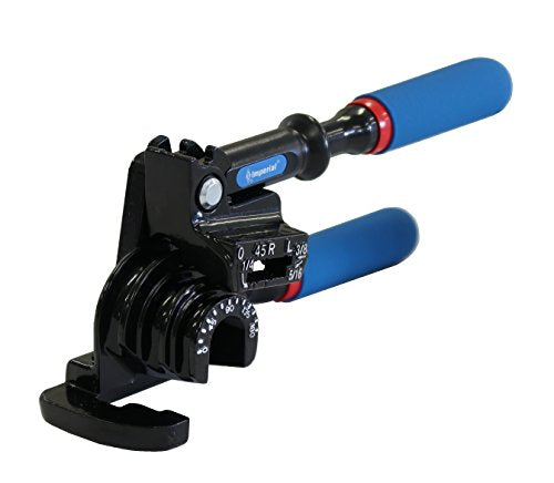 Imperial Tool 470FH Dobladora de tubos de 180 grados con cabezal triple, 3/16", 1/4", 5/16" y 3/8"