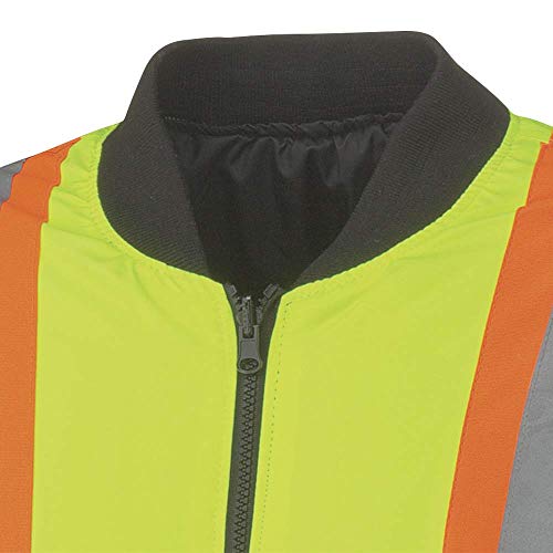 Pioneer V1120360-2XL Winter 6-in-1 Bomber Jacket - 100% Waterproof hi-viz Rainwear, Yellow-Green, 2XL - Clothing - Proindustrialequipment