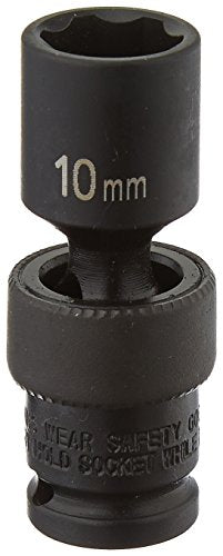 Grey Pneumatic (910UMS) 1/4" Surface Drive x 10mm Standard Universal Socket