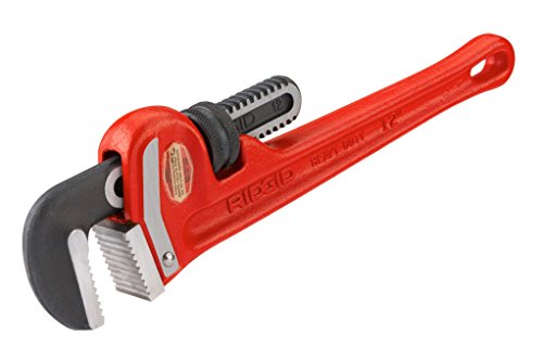 Ridgid Tools 31015 Llave para tubos recta de servicio pesado de 12 pulgadas