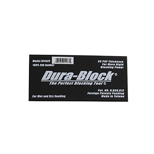 Dura-Block AF4422 Almohadilla negra con gancho y bucle