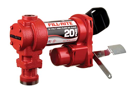Fill-Rite FR4204H 12 V 20 GPM Fuel Transfer Pump (Pump Only Model) - Gasoline, Diesel, Kerosene, Ethanol Blends, Methanol Blends & Biodiesel Up To B20