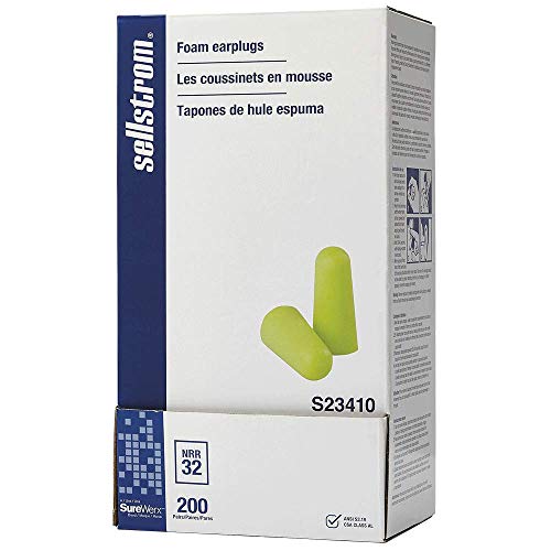 Sellstrom S23410 Foam Plug-Uncorded-200PR/Disp, Standard, Hi/Viz Green (Pack of 200) - Other - Proindustrialequipment