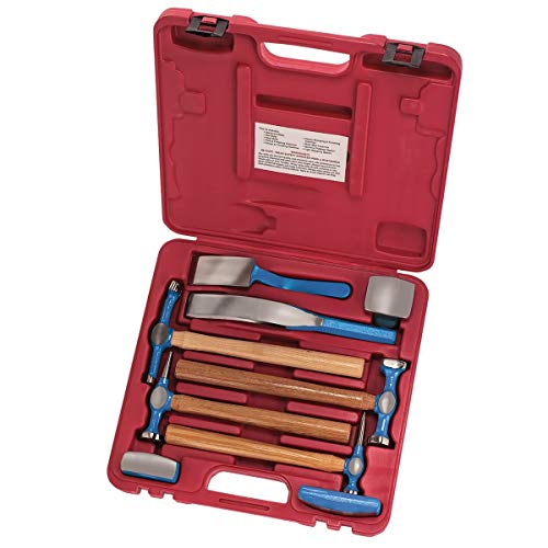 Tool Aid - Kit de reparación de carrocería de 9 piezas (azul para acero) (89470), talla única