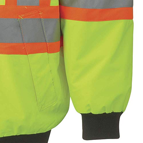 Pioneer V1120360-2XL Winter 6-in-1 Bomber Jacket - 100% Waterproof hi-viz Rainwear, Yellow-Green, 2XL - Clothing - Proindustrialequipment