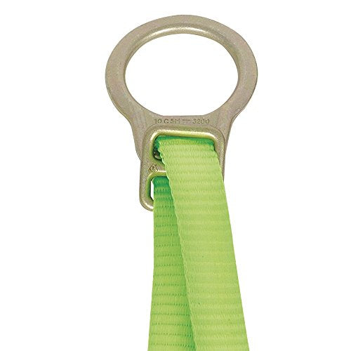 PeakWorks CSA 4' (1.2 m) Shock Pack - Snap Hook & Tie Back - Single Leg - E4 Shock Absorbing Fall Arrest Lanyard Connector, 1" Webbing, V8104154 - Fall Protection - Proindustrialequipment