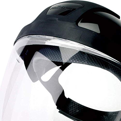 Sellstrom S32010 DP4 Standard Black Crown and Clear Anti-Fog Window Faceshield with Ratchet Headgear - Eye Protection - Proindustrialequipment