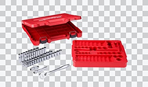 Milwaukee 48-22-9010 1/2" Drive 47pc Ratchet and Socket Set - SAE & Metric