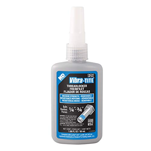 Vibra-TITE - 12150 121 Bloque-fil anaérobie amovible de résistance moyenne, flacon de 50 ml, bleu