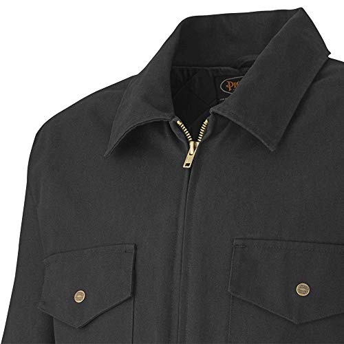 Pioneer Winter Heavy-Duty Insulated Work Coverall, Quilted Cotton Duck Canvas, Hip-to-Ankle Zipper & 6 Pockets , Black, 2XL, V206017A-2XL - Clothing - Proindustrialequipment