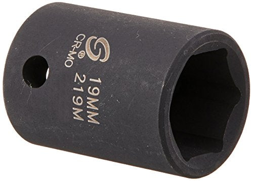 Sunex 219m 1/2-Inch Drive 19-mm Impact Socket