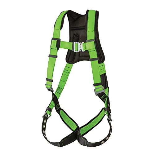 PeakWorks 1 D-Ring PeakPro Fall Protection Full Body Roofing Safety Harness, CSA & ANSI Certified, Class A - Fall Arrest, V8006200 - Fall Protection - Proindustrialequipment