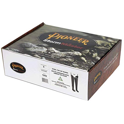 Pioneer V4720370-13 Heavy Duty Steel Toe Hip Wader, CSA Class 1, Black, 13 - Foot Protection - Proindustrialequipment