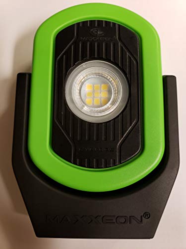 Maxxeon MXN00811, Hivis Green, 720 Lumens, USB Rechargeable LED Cyclops Workstar Work Light