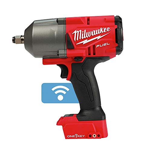 Milwaukee M18 Fuel con ONE-Key Llave de impacto de alto torque, inalámbrica, de iones de litio, de 18 voltios, sin escobillas, de 1/2 pulg., con anillo de fricción
