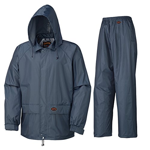 Pioneer V3040180-M Sealed Seams Waterproof Jacket and Pants Combo, Navy, M - Clothing - Proindustrialequipment