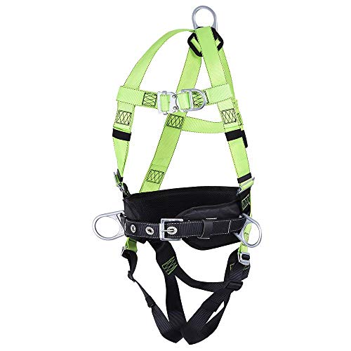 PeakWorks V8255643 - 4 D-Ring Contractor Fall Arrest Full Body Safety Harness And Belt - Ladder, Class APL - Fall Protection - Proindustrialequipment