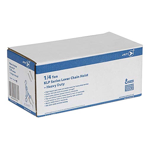 JET 110803 - 1/4 Ton 5-Feet Lift Klp Series Lever Chain Hoist-Heavy Duty - Manual Hoist - Proindustrialequipment