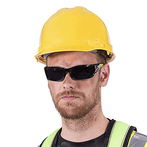 Sellstrom CSA Type 2 Class E Front Brim Hard Hat, 4-Point Suspension With Height Adjustments and Accessory Slots, Yellow, S69310 - Fall Protection - Proindustrialequipment
