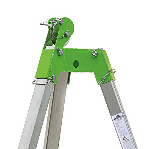 PeakWorks V85011-7' (2 m) Tripod with Chain and Pulley - Confined Space - Fall Protection - Proindustrialequipment