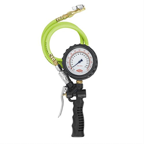 Flexzilla AL2025FZ-1 Gonfleur de pneu avec verrouillage de tuyau à connexion rapide de 3 pieds sur mandrin