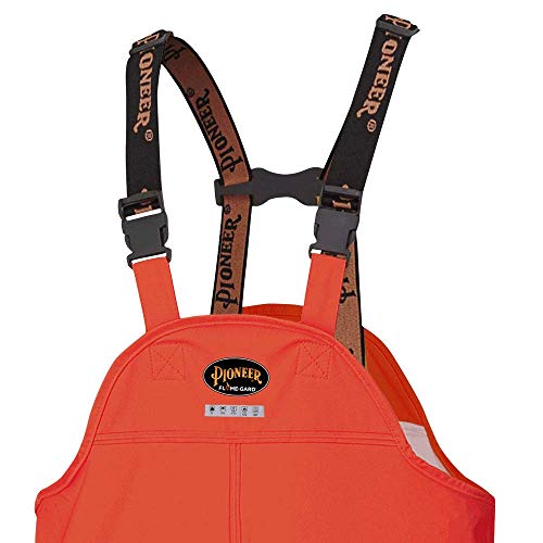 Pioneer Waterproof FR Chemical Resistant Strech Overall Bib Work Pants, Lightweight, Orange, XS, V3520250-XS - Clothing - Proindustrialequipment