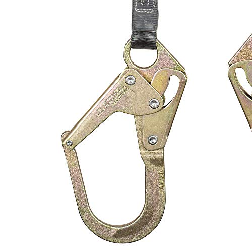 PeakWorks V8455277-5LE LE SRL - 1" Webbing - Aluminum Housing - Type 2 - Twin Leg - Form Hook - 7.5' - Fall Protection - Proindustrialequipment