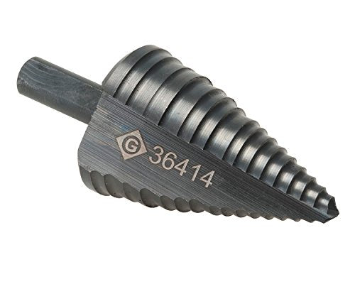 Tempo Greenlee 36414 Multi Hole Step Bit, 1-3/8-Inch, Green - Hole Sizes from 7/8" Through 1-3/8" - Greenlee - Proindustrialequipment