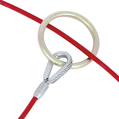 PeakWorks V8208606-6' (1.8 m) Cable Anchor Sling - 1/4" PVC Coated Galvanized Cable - Fall Protection - Proindustrialequipment