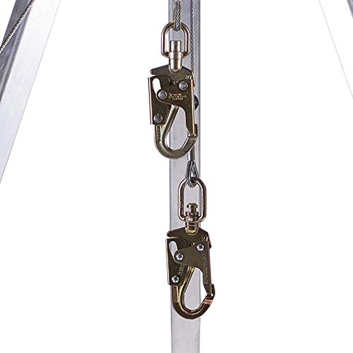 PeakWorks V85026 - Tripod, 3-Way 60' (18 m) Self Retracting Lifeline, 65' (20 m) Man Winch and Bag - Confined Space Kit - Fall Protection - Proindustrialequipment