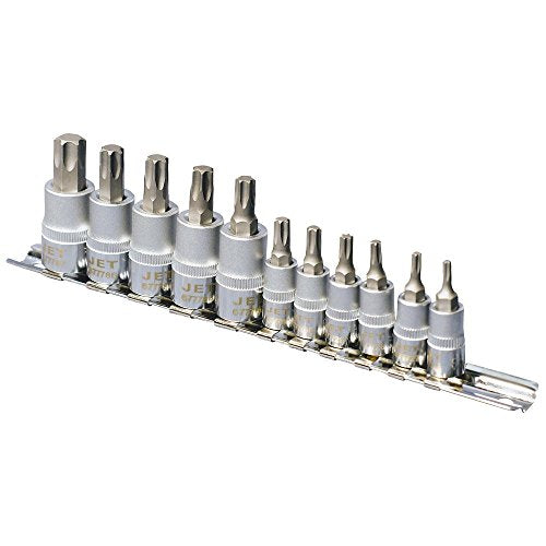 Jet 601806-11-Piece 3/8-inch Drive Non-Tamperproof TORX® Bits Socket Sets - Sockets and Tools Set - Proindustrialequipment