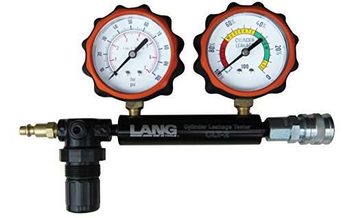 Lang Tools CLT-2 Testeur de fuite de cylindre 100 PSI avec 2 jauges, taille unique