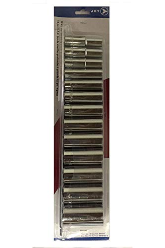 Jet 13-Piece 1/2-inch Drive SAE, Deep, 6 Point, Chrome Socket Set, 601313 - Sockets and Tools Set - Proindustrialequipment