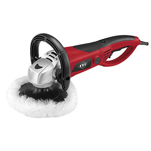 ITC Professional 7" Variable Speed Easy Pad Change Electric Polisher, 10 Amp 120V Motor, 11713
