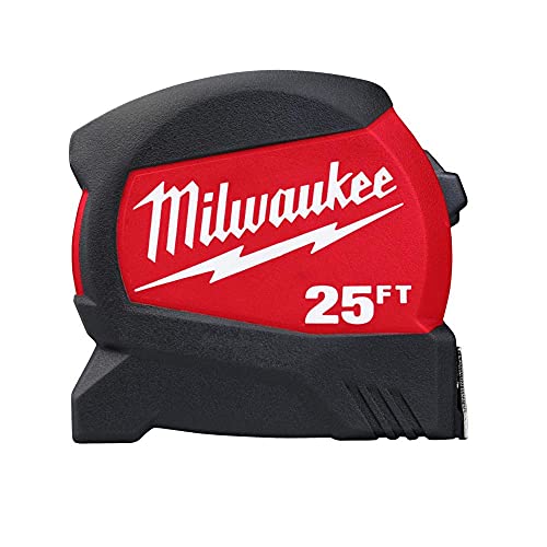 MILWAUKEE Cinta compacta de hoja ancha de 25 pies M