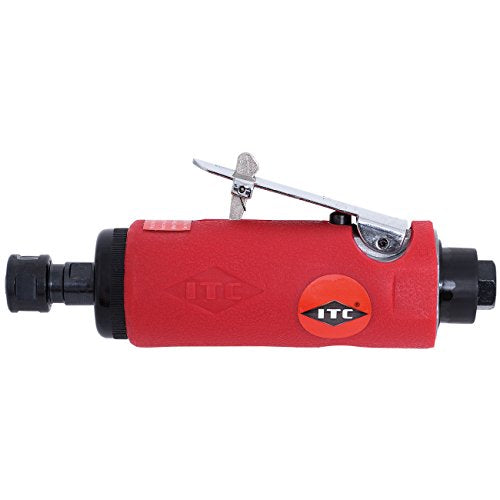 ITC Professional 1/4" Pneumatic Mechinic's Die Grinder, Insulating Rubber Grip, Auto Shop & Garage Tools, 28317 - Grinders - Proindustrialequipment