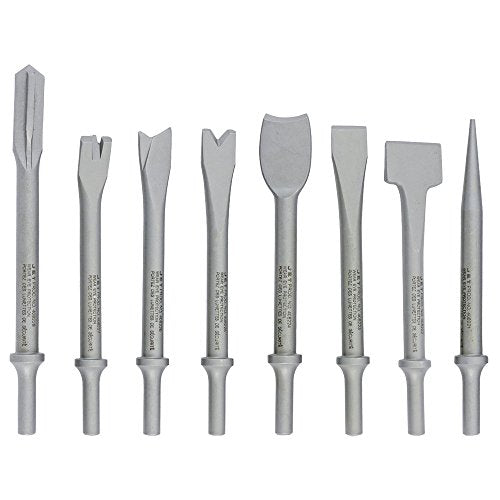 JET 408283 - 8 PC Air Hammer Steel Set - Heavy Duty - .401 Shank Accessories - Hammers - Proindustrialequipment