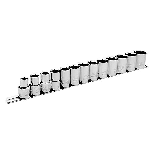 Jet 13-Piece 1/2-inch Drive Metric, Regular, 6 Point, Chrome Socket Set, 601312 - Sockets and Tools Set - Proindustrialequipment