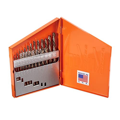 KnKut 13KK6 1/16-Inch to 1/4-Inch Left Hand Jobber Set, 13-Piece