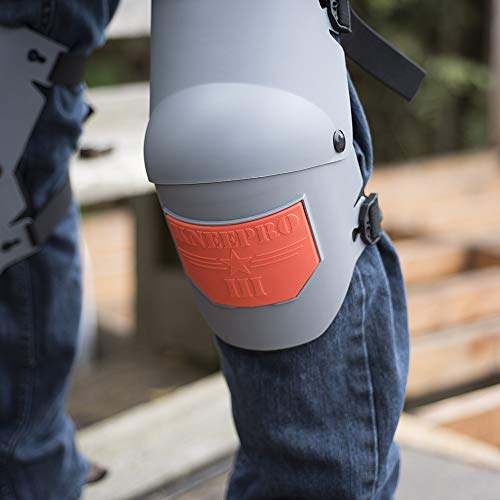 Sellstrom 96110 KneePro Knee Pads - Ultra Flex III -Gardening, Army, Flooring Work – Grey and Orange - Fall Protection - Proindustrialequipment