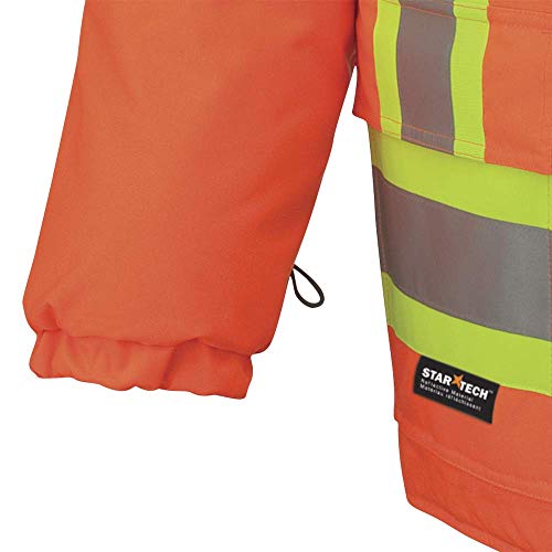 Pioneer V1120350-2XL Winter 6-in-1 Bomber Jacket - 100% Waterproof hi-viz Rainwear, Orange, 2XL - Clothing - Proindustrialequipment