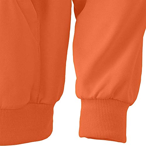 Pioneer V1060550-L High Visibility Safety Hoodie, Micro Fleece, Orange, L - Clothing - Proindustrialequipment