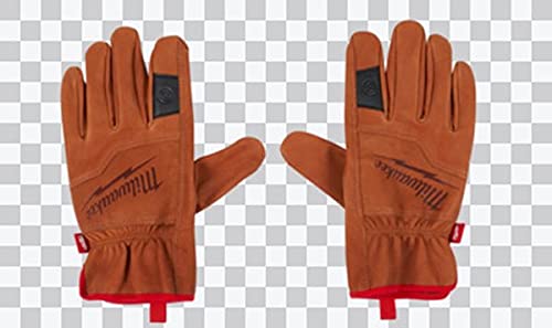 MILWAUKEE'S Tools Soft Top Grain Goatskin Leather Work Gloves (Large), Brown (48-73-0012)