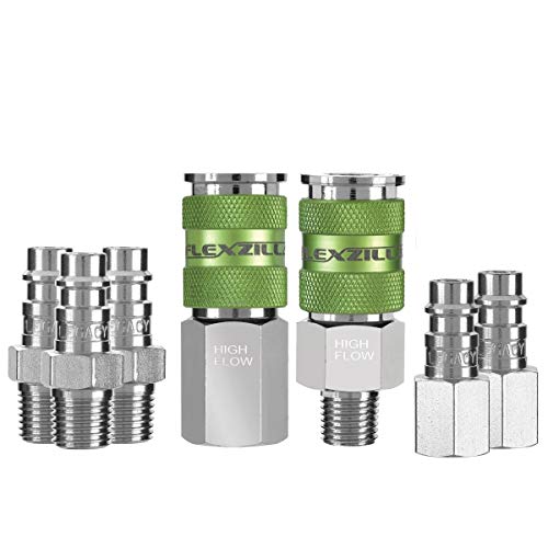 Legacy Manufacturing LEG-A53457FZ 0.25 in. NPT Flexzilla Pro High Flow Interchange Coupler & Plug Kit44; 3 Piece